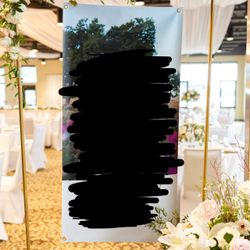 Gold Metal Sign Stand
