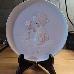 Precious Moment Collector Plate 1991 Blessings From Me To Thee 523860