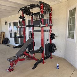 Functional Trainer / Squat Rack | Set of Weights | Adj Bench | Advance barbell | FREE DELIVERY 🚛