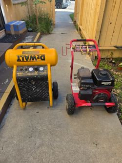 Compresor  $200 y pressure washer $300