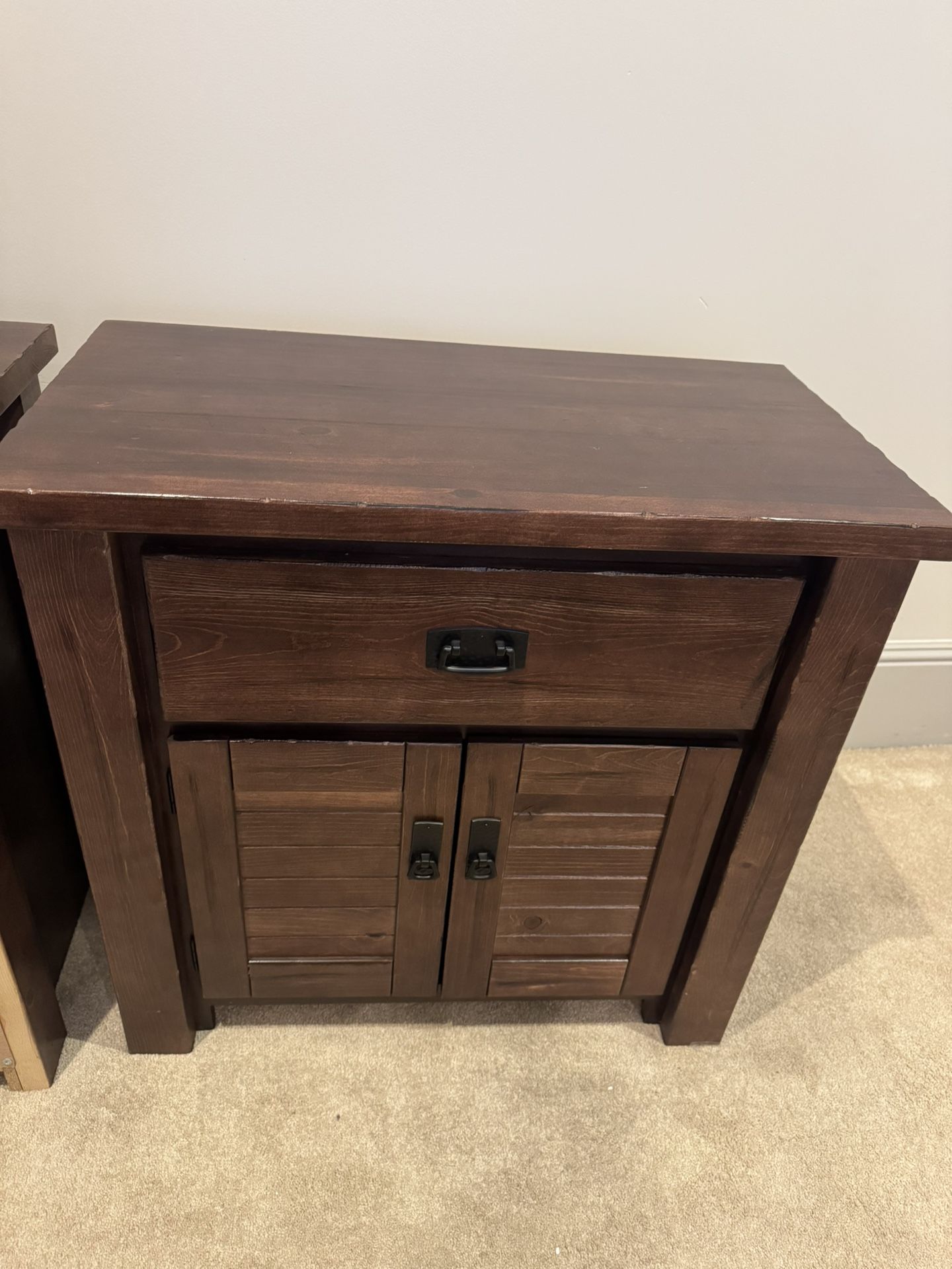 Wood nightstands