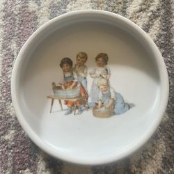 Vintage German Child’s Baby Dish Washday Theme 