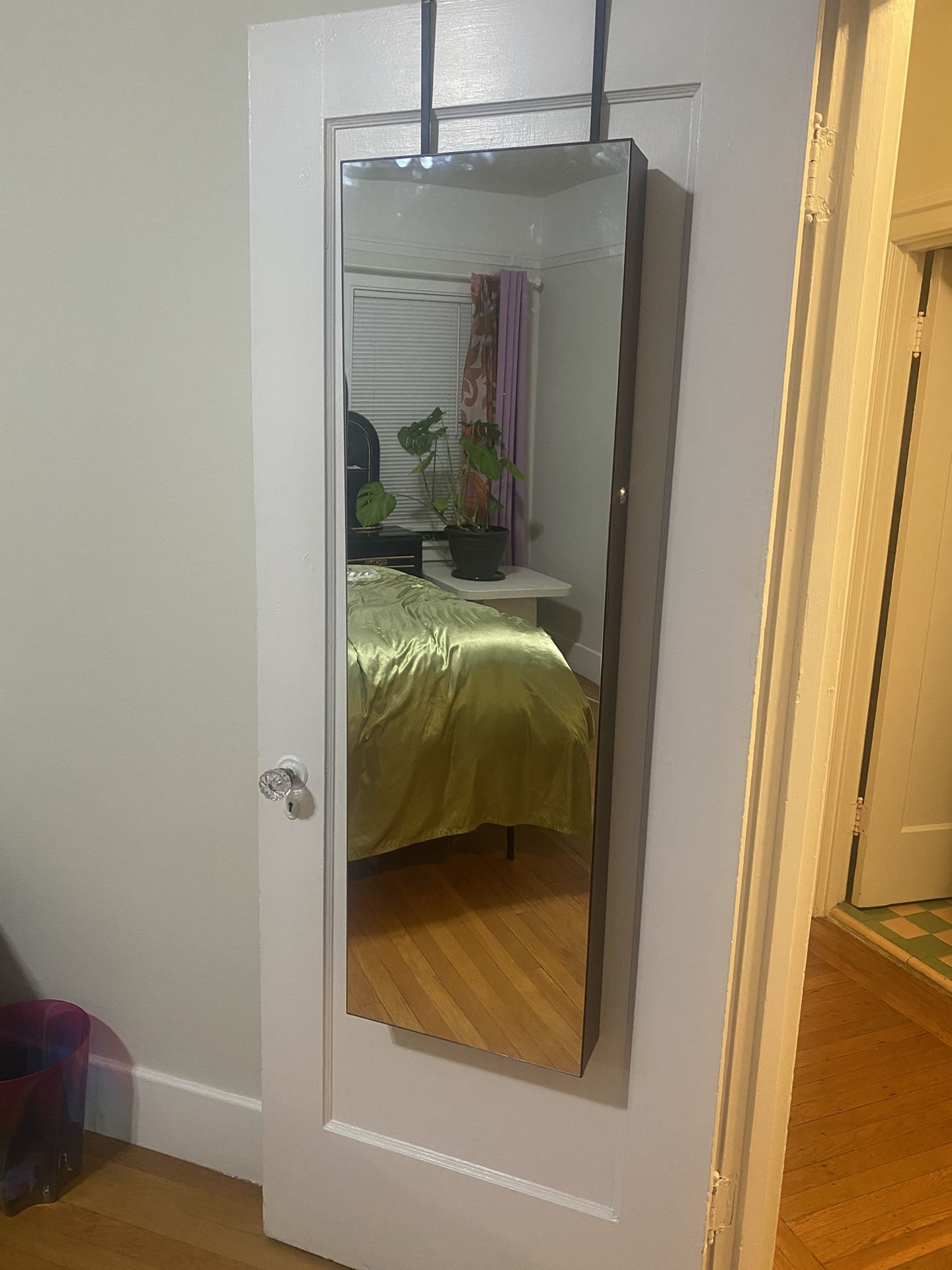 Over door or Wall Mounted Mirror / Jewelry Cabinet Armoire