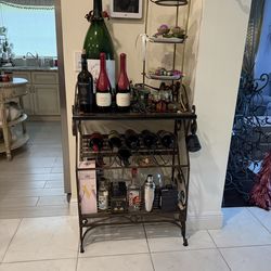 Wine rack marble top