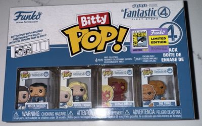 2025 SDCC Funko Itty Bitty Fantastic 4 Only Show Exclusive