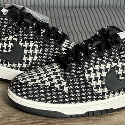 Harris Tweed x Nike Dunk Low Black Phantom Wmns | Size 10.5W / 9M | HQ5036-901