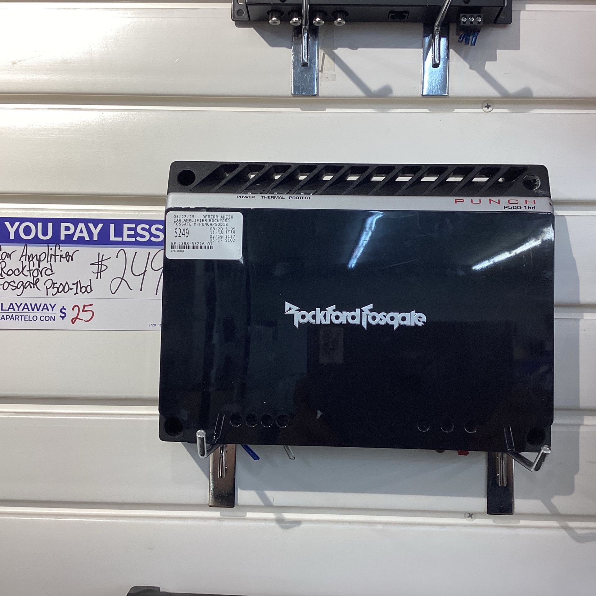 Car Amplifier Rockford Fosgate P500-1bd