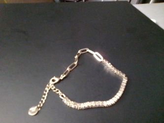 Gold bracelet  with diamonds very nice looking 40