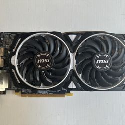 MSI Radeon RX 580 Armor 8gb GPU (Model MS-V341)