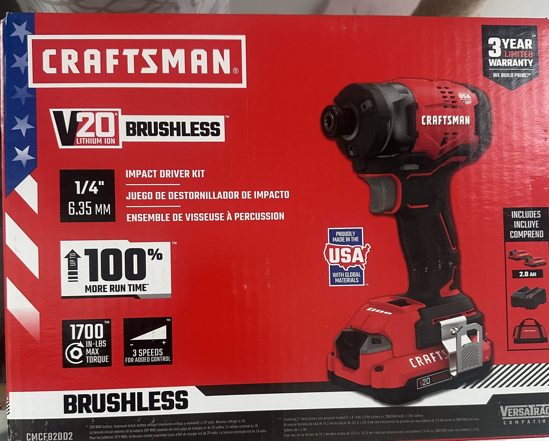CRAFTSMAN IMPACT DRIVER 1/4