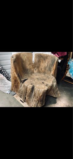 Vintage Tree Stump Chair