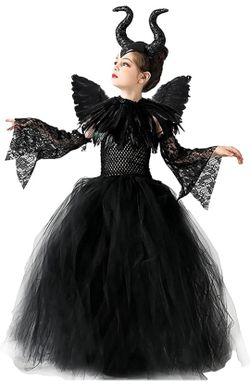 Maleficent Girl Costume 10/12