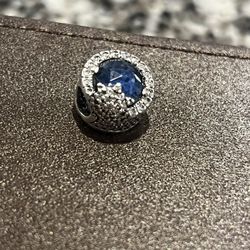 Pandora Blue  Dazzling  Snowflake Charm