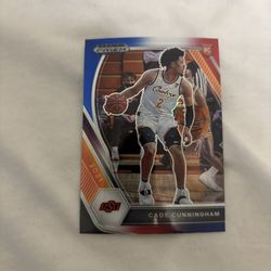 2021-22 Panini Prizm Draft Picks Red White And Blue Prizm Cade Cunningham Rc