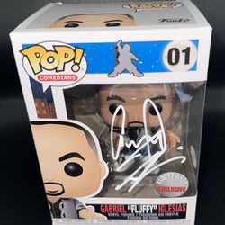Funko Pop Comedians Gabriel "Fluffy" Iglesias #01 Signed Fluffy PSA/DNA