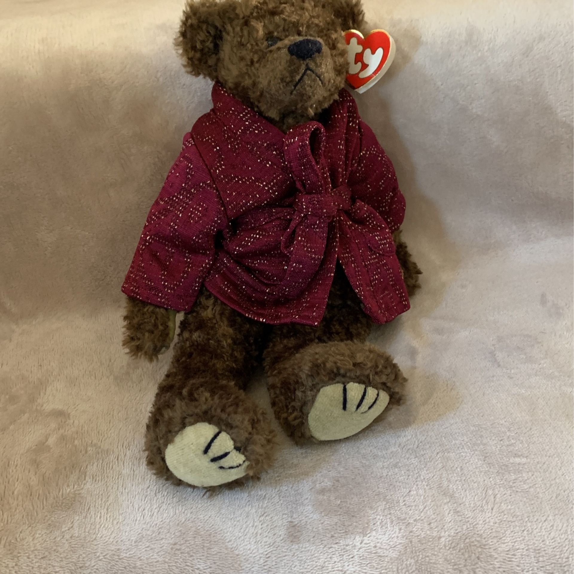 Vintage TY Beanie Babies "Tyrone" The Bear 1993 Attic Treasures Collection