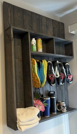 Custom Made Exercise Wall Rack Organizer -  48h, 40w - $350 Cash Firm