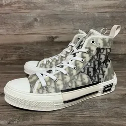 B23 League High-Top Sneaker
White and Black Dior Oblique Canvas