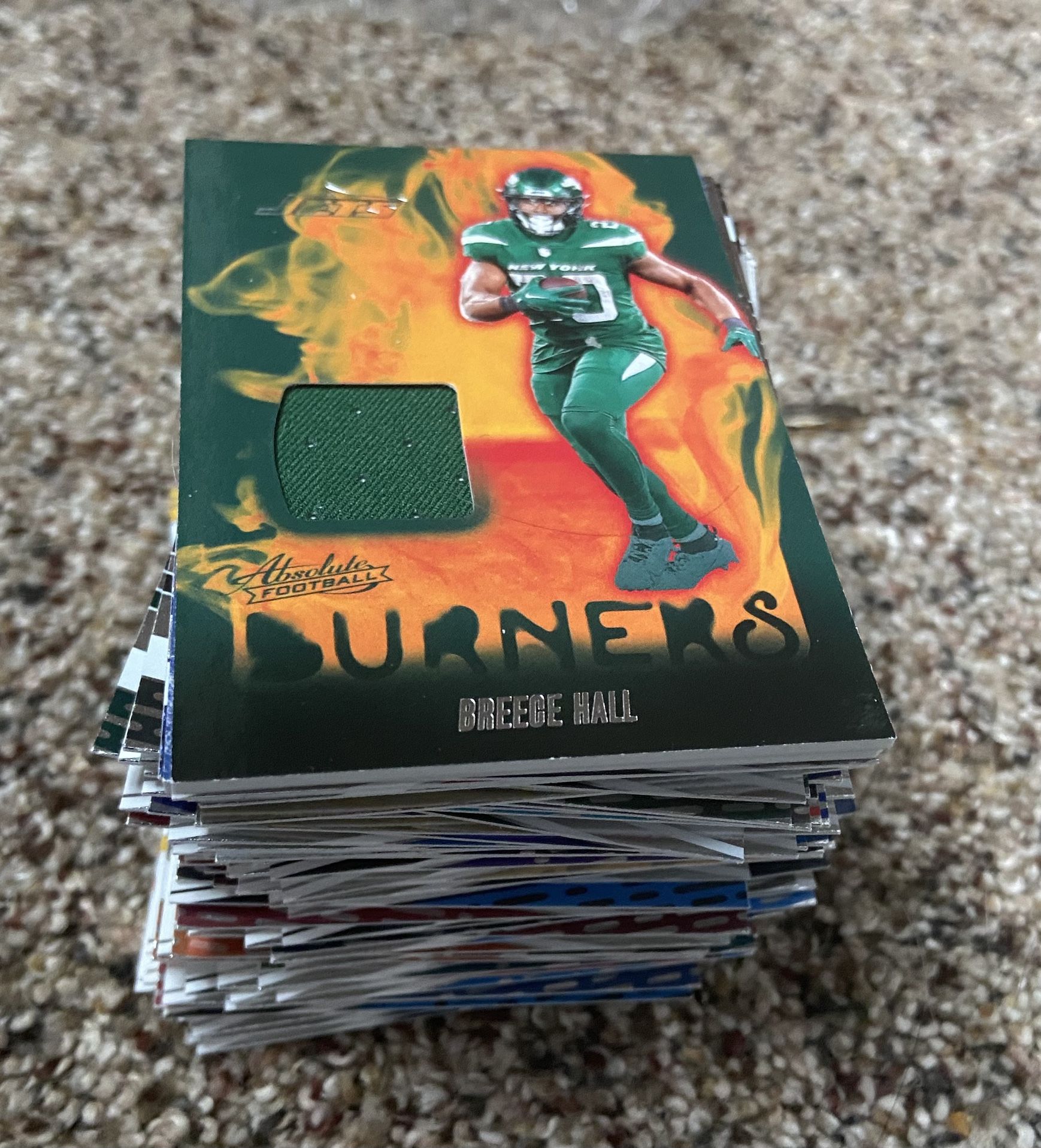 109, 2024 NFL Panini Absolute Football Card Lot With 2 Jersey Memorabilia Cards