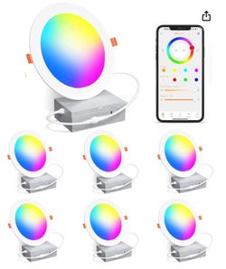Smart Recessed Lighting 4 Inch RGBCW Color Changing