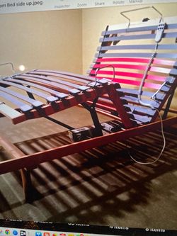 Electric slat bed, euro twin XL