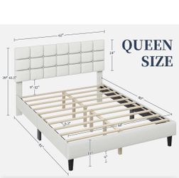 Queen bed and mattress