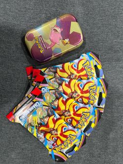 Pokemon 151 Mini Tin and Chaos rising Sleeved Booster Pack