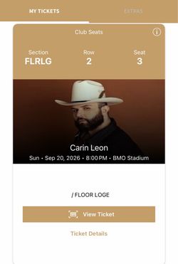 Carin Leon tix