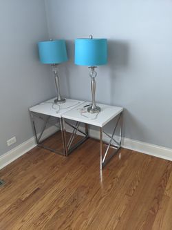 Nickel Table Lamp Set (Set of 2)