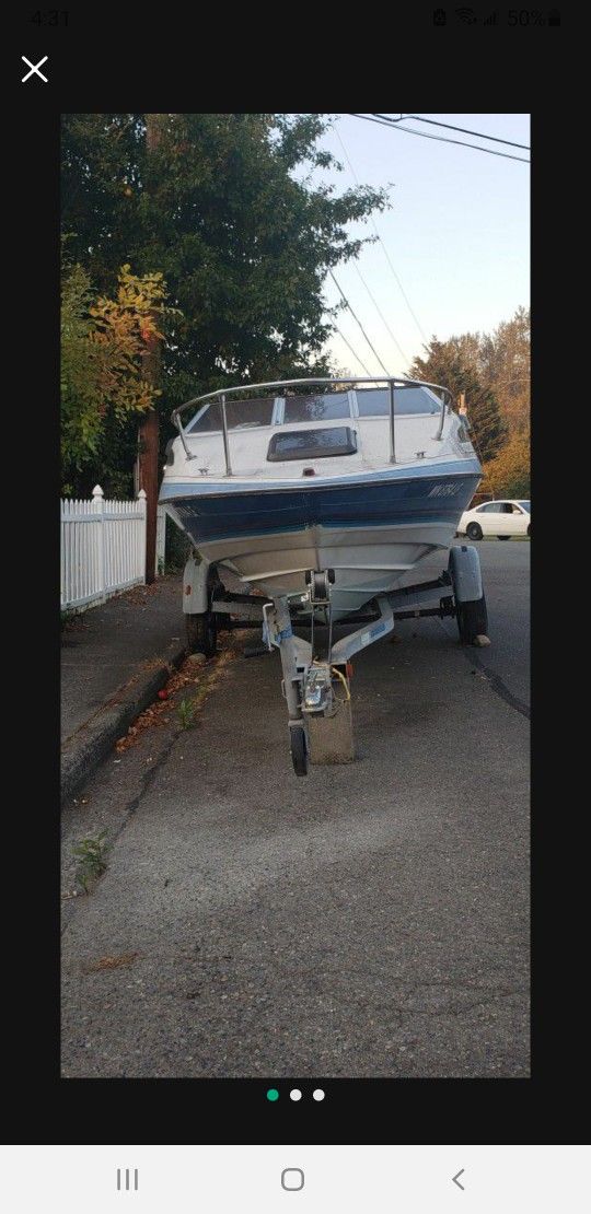 2016 New EVINRUDE 115hp With 1989 BAYLINER Boat 8500 Or Trade For Camper