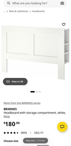 King Size Brimnes IKEA Headboard