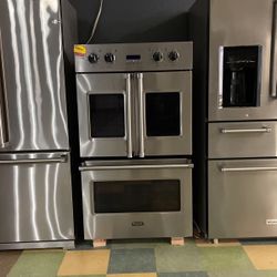 Viking Double Wall Oven Stainless Steel‼️‼️