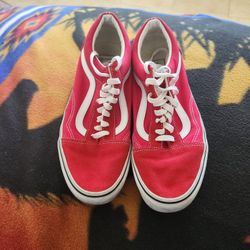 Red Low Top Vans 