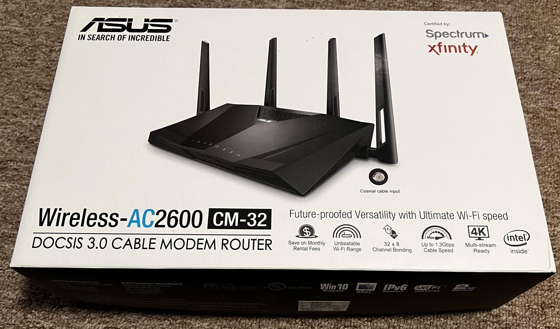 ASUS Modem Router Combo AC2600  (gigabit)