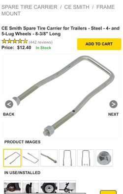 Trailer spare wheel Holder