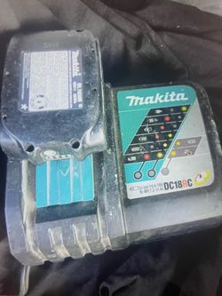 Makita Battery Charger and 18v Battery