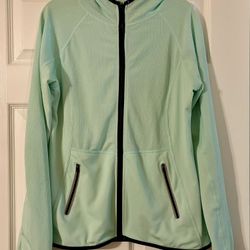 Soho Sport Mint Green Full Zipper Jacket Hoodie Size L