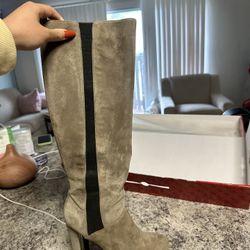 Taupe GUESS Thigh-High Boots – Never Worn