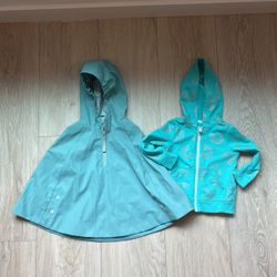 2t Girls Rain Jacket Plus Hoodie