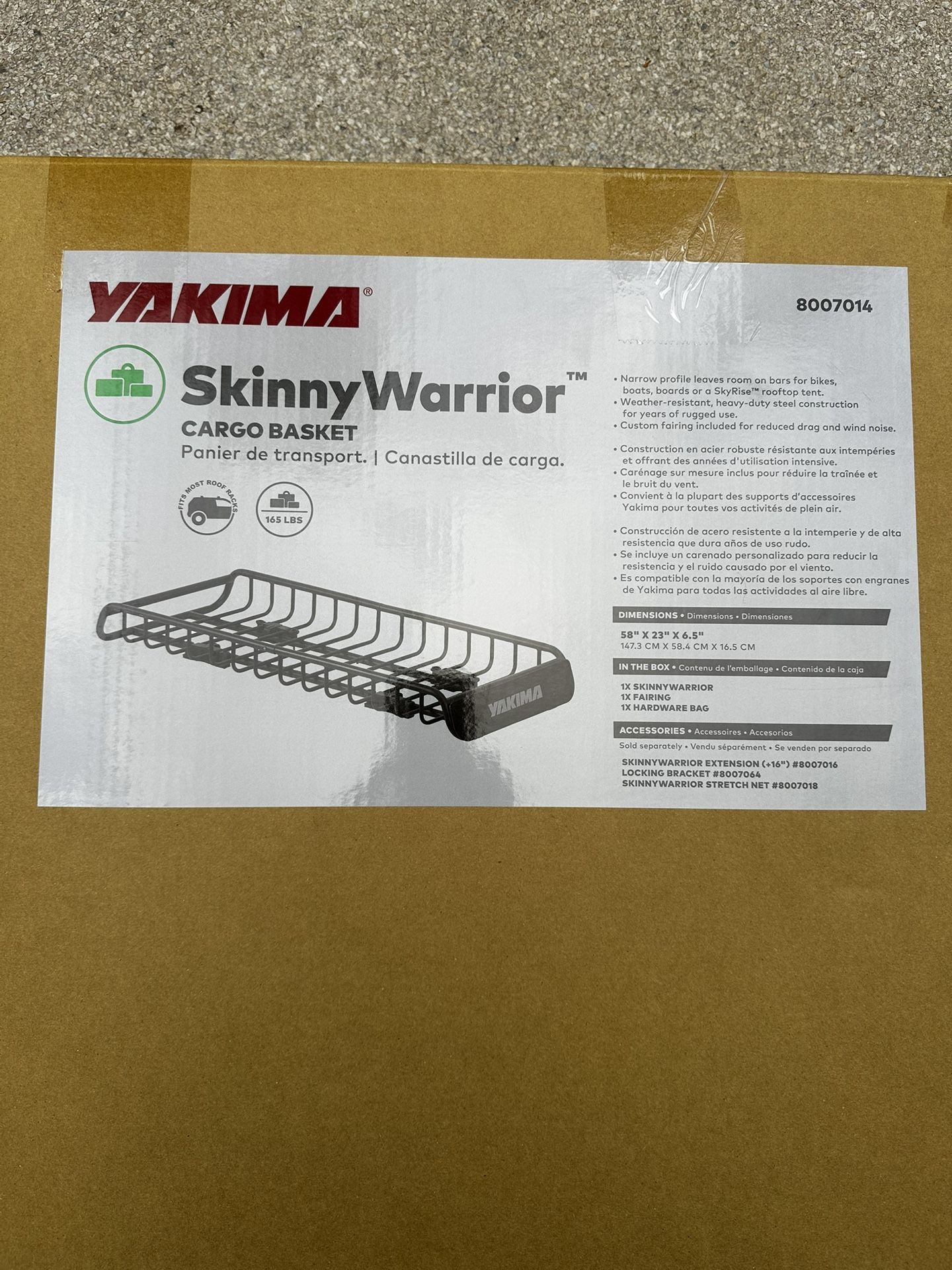 Yakima Skinny Warrior Cargo Basket