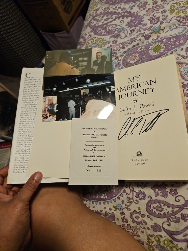 1st Edition Collin Powell Hardcover Signed