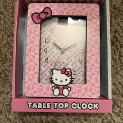 Hello Kitty Table Top Clock