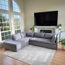 West Elm Sectional Sofa Couch | FREE DELIVERY