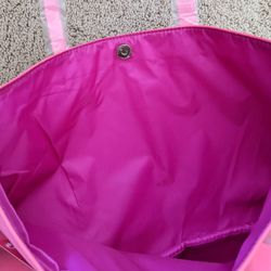 NEW Juicy Couture Hot Neon Pink Shoulder Tote Purse Bag