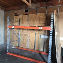 Industrial Pallet Shelfs Both .size Long 8"ft X Deep 42" Inch Tall 7"ft..$120 For Both..