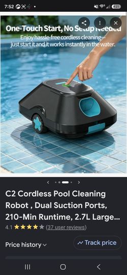 C02 robotic pool cleaner