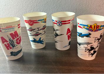 4 -Vintage Air Force Aim High Air Show Thunderbirds the Collectibles Canada Cups