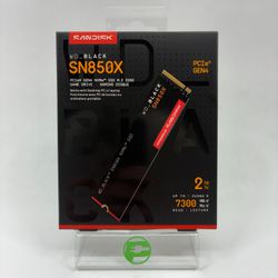 New Western Digital WD Black SN850X 2TB 2280mm M.2 NVMe Gen 4.0 x 4 SSD