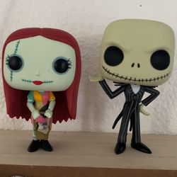 Disney Jack Skellington 2011 & Sally 2018 Funko Vinyl