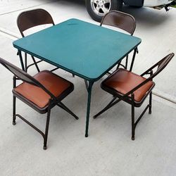 Folding Chairs And Table